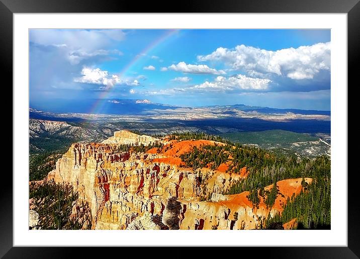 Bryce Canyon Rainbow Framed Mounted Print by World Images