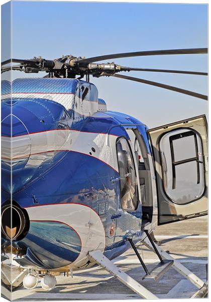 Helicopter abstract open right hand door Canvas Print by Arfabita  