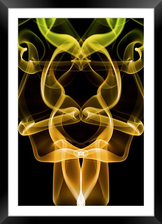 Smoke Photography #17 Framed Mounted Print by Louise Wagstaff