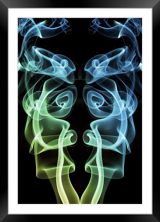 Smoke Photography #18 Framed Mounted Print by Louise Wagstaff