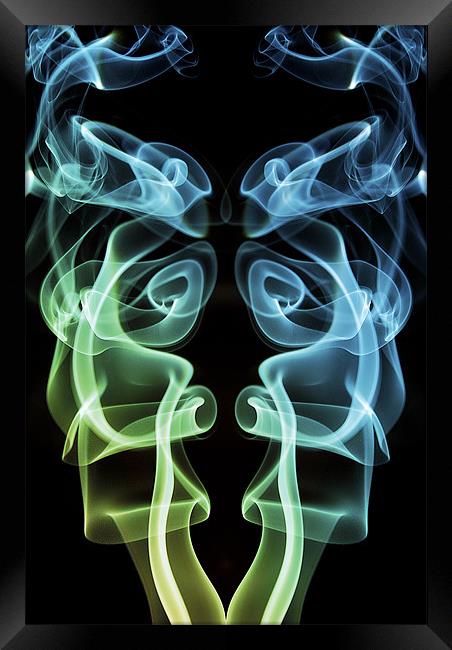 Smoke Photography #18 Framed Print by Louise Wagstaff