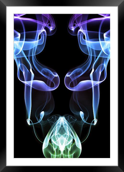 Smoke Photography #19 Framed Mounted Print by Louise Wagstaff