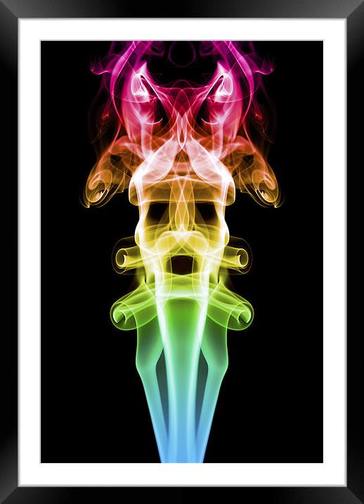 Smoke Photography #20 Framed Mounted Print by Louise Wagstaff