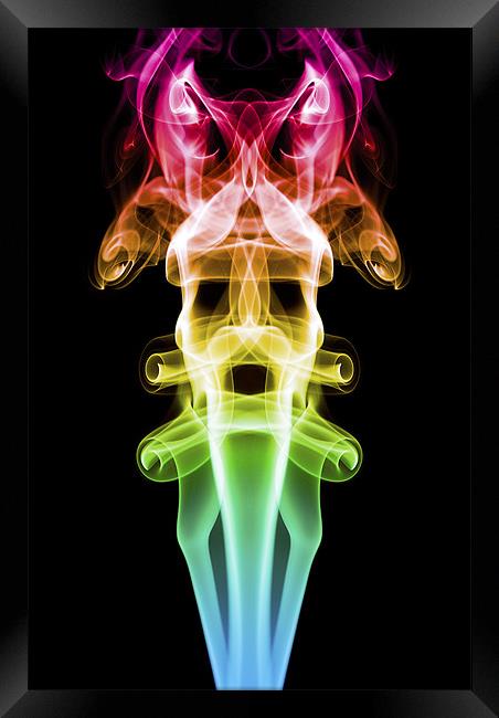 Smoke Photography #20 Framed Print by Louise Wagstaff