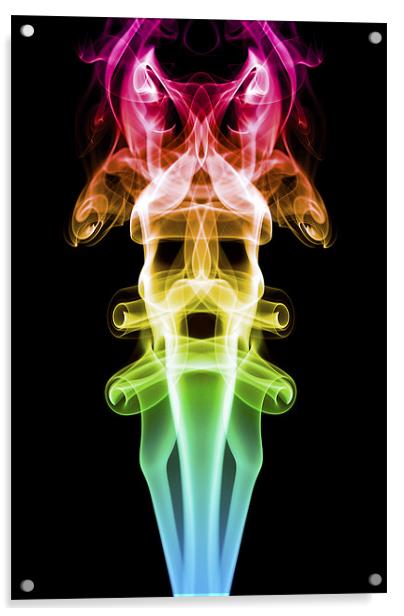 Smoke Photography #20 Acrylic by Louise Wagstaff