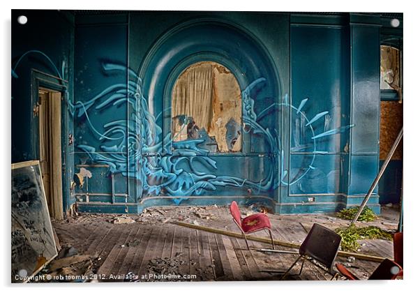 GRAFFITI MIRROR Acrylic by Rob Toombs