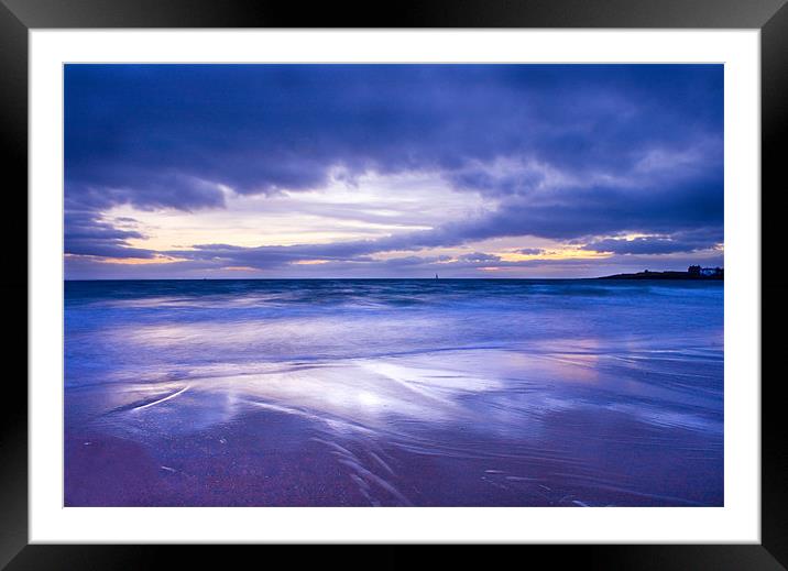 Sunset over Eile Beach Framed Mounted Print by Malcolm Smith