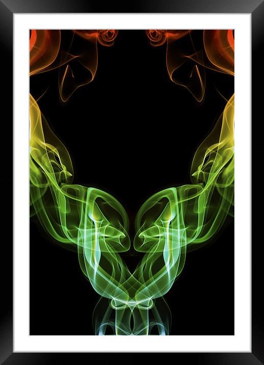 Smoke Photography #21 Framed Mounted Print by Louise Wagstaff