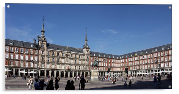 Plaza Mayor, Madrid Acrylic by Tom Gomez