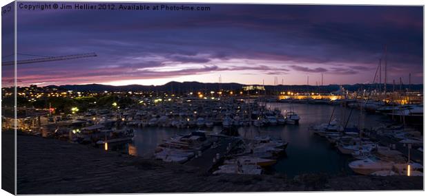 Port of Antibes Canvas Print by Jim Hellier