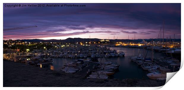 Port of Antibes Print by Jim Hellier