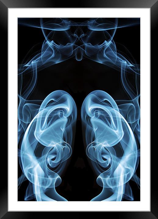 Smoke Photography #23 Framed Mounted Print by Louise Wagstaff
