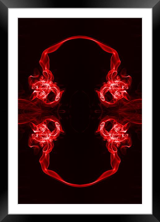 Red Headphones Framed Mounted Print by Steve Purnell