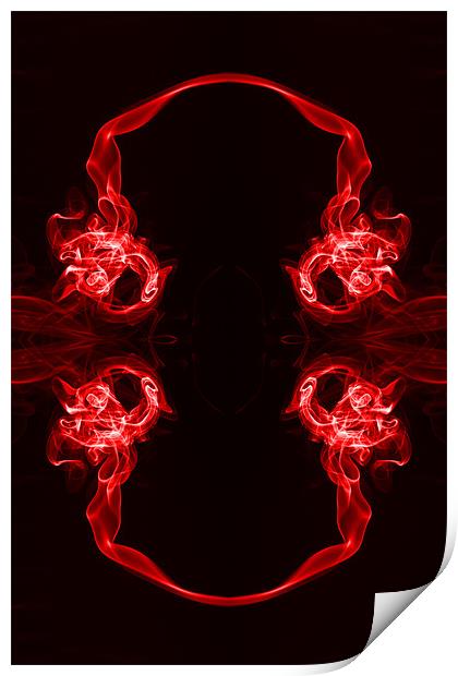 Red Headphones Print by Steve Purnell