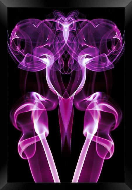 Smoke Photography #24 Framed Print by Louise Wagstaff