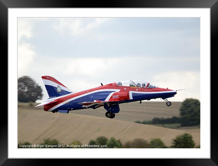 BAE Hawk T1A XX278 Framed Mounted Print by Nigel Bangert