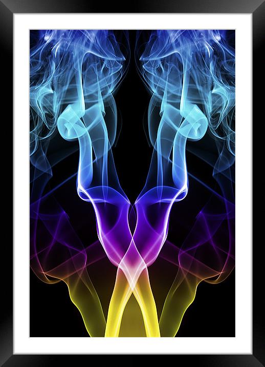Smoke Photography #26 Framed Mounted Print by Louise Wagstaff