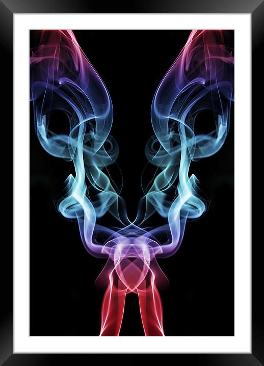 Smoke Photography #27 Framed Mounted Print by Louise Wagstaff