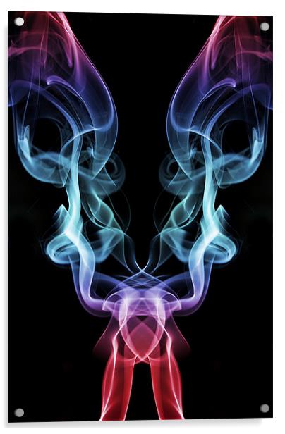 Smoke Photography #27 Acrylic by Louise Wagstaff