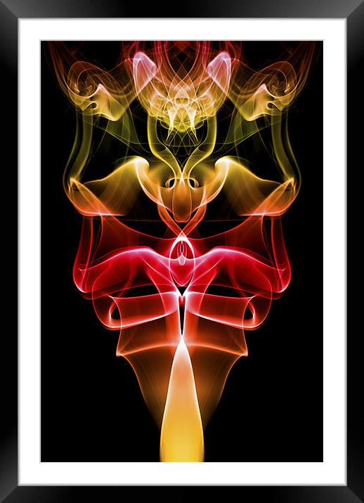 Smoke Photography #29 Framed Mounted Print by Louise Wagstaff