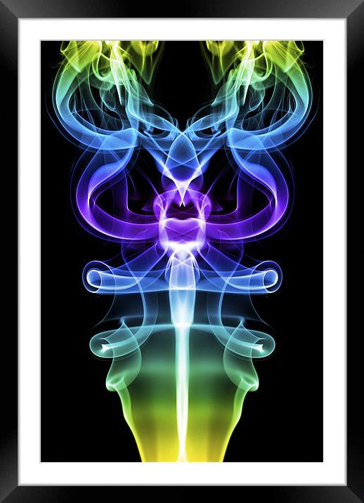 Smoke Photography #30 Framed Mounted Print by Louise Wagstaff