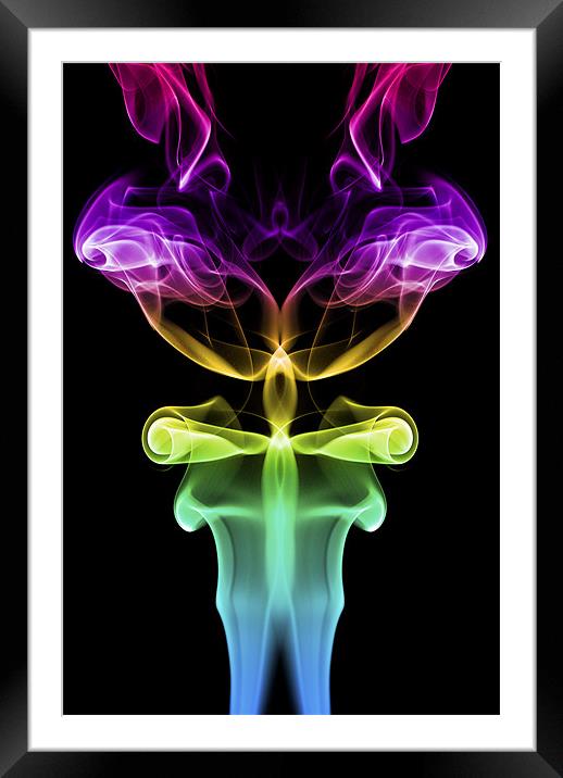 Smoke Photography #31 Framed Mounted Print by Louise Wagstaff