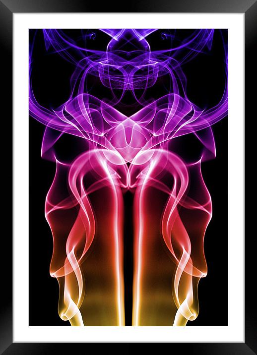 Smoke Photography #32 Framed Mounted Print by Louise Wagstaff