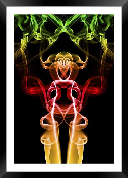 Smoke Photography #33 Framed Mounted Print by Louise Wagstaff