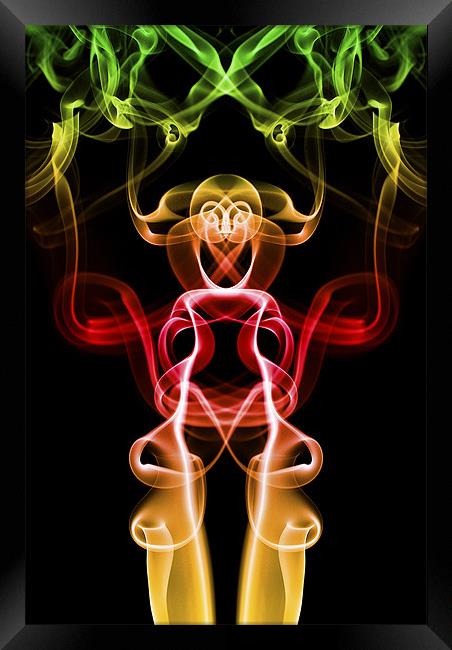 Smoke Photography #33 Framed Print by Louise Wagstaff