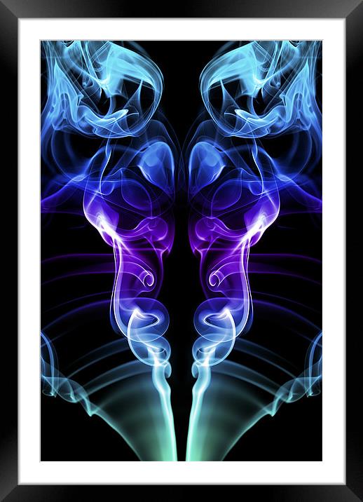 Smoke Photography #34 Framed Mounted Print by Louise Wagstaff
