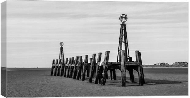 Lytham St Annes Pier Canvas Print by Andrew Rotherham