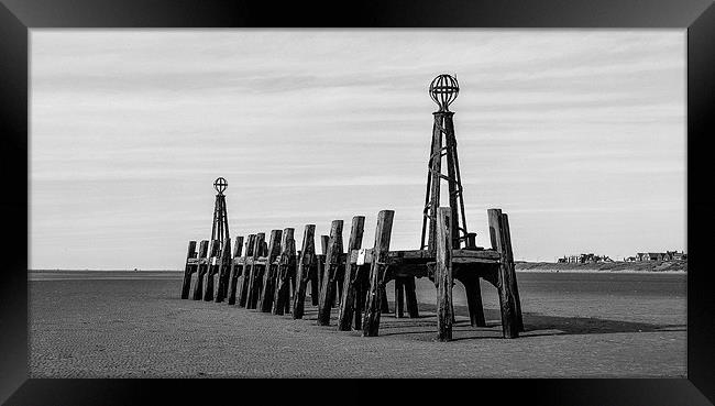 Lytham St Annes Pier Framed Print by Andrew Rotherham