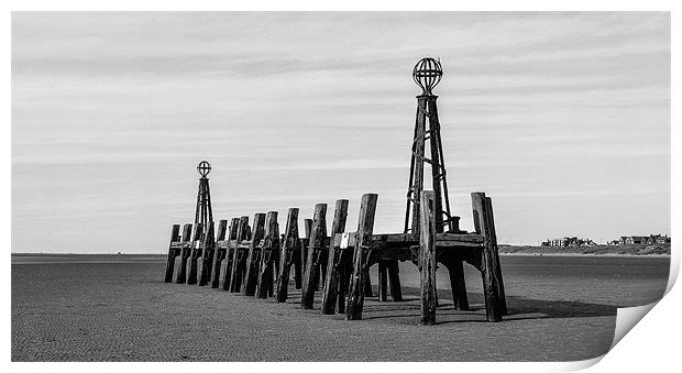 Lytham St Annes Pier Print by Andrew Rotherham