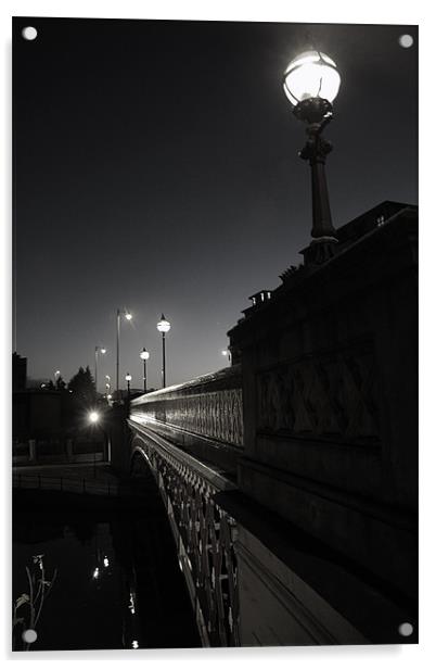 Leeds Bridge - Monochrome Acrylic by Sandi-Cockayne ADPS