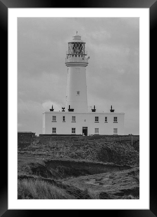 flamborough lighthouse Framed Mounted Print by Andrew Rotherham