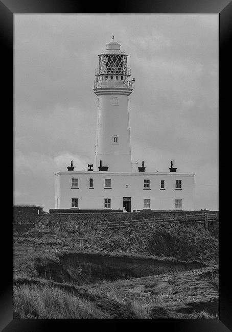 flamborough lighthouse Framed Print by Andrew Rotherham