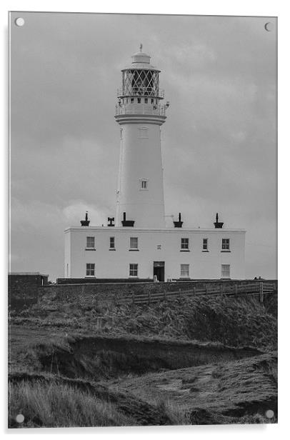 flamborough lighthouse Acrylic by Andrew Rotherham