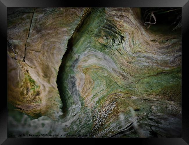 tree abstract Framed Print by Jo Beerens