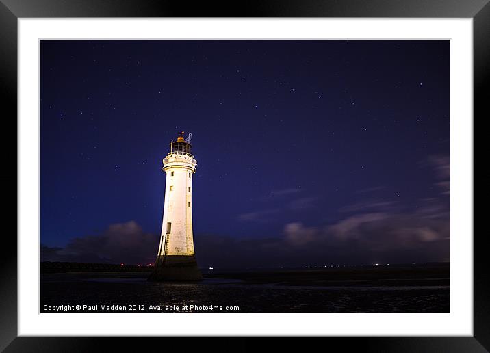 Perch Rock Lighthouse New Brighton Framed Mounted Print by Paul Madden