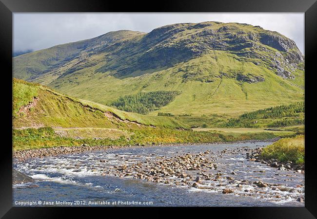 Glen Etive, Highlands of Scotland Framed Print by Jane McIlroy