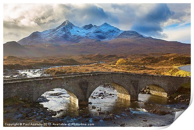 Sigachan Bridge, Skye Print by Paul Appleby