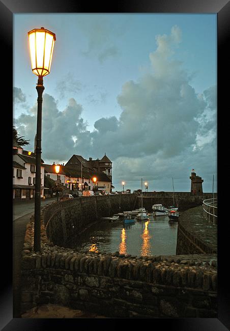Lynmouth by Lamplight Framed Print by graham young