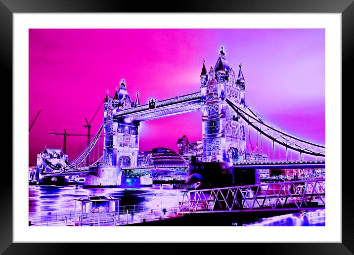 Tower Bridge art Framed Mounted Print by David Pyatt