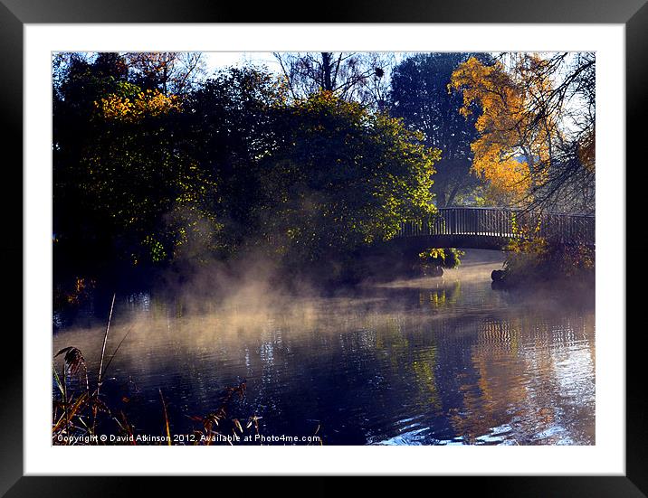 EARLY MORNING MIST Framed Mounted Print by David Atkinson