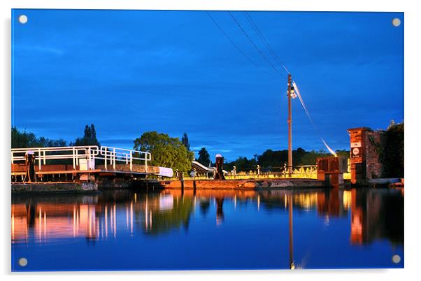 Stourport Basin Acrylic by graham young