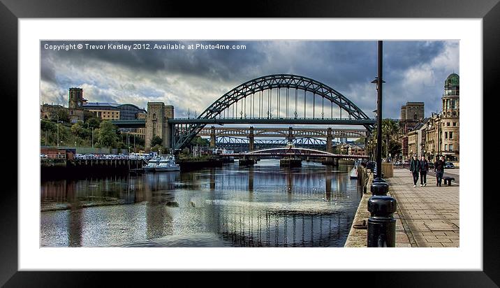 Along The Quayside Framed Mounted Print by Trevor Kersley RIP