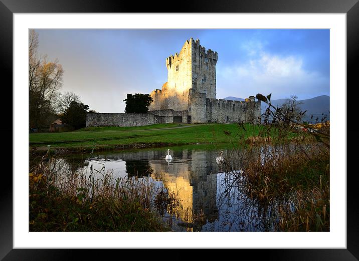 Ross Castle Framed Mounted Print by barbara walsh