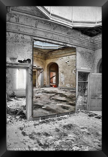 DERELICT REFLECTIONS Framed Print by Rob Toombs