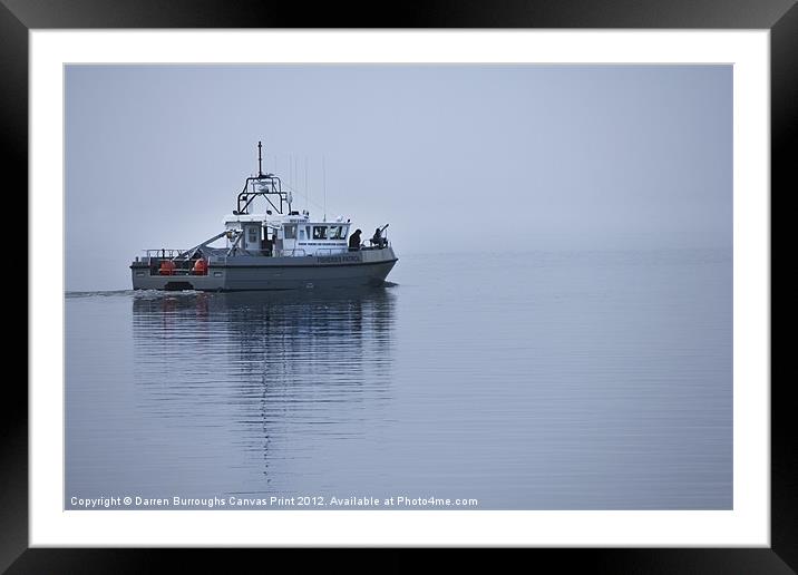 Patrolling Into The Mist Framed Mounted Print by Darren Burroughs
