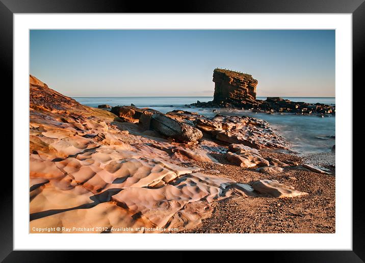 Collywell Bay Framed Mounted Print by Ray Pritchard